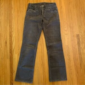 Women's J. Crew Favorite Fit gray corduroy jeans. Size 0S